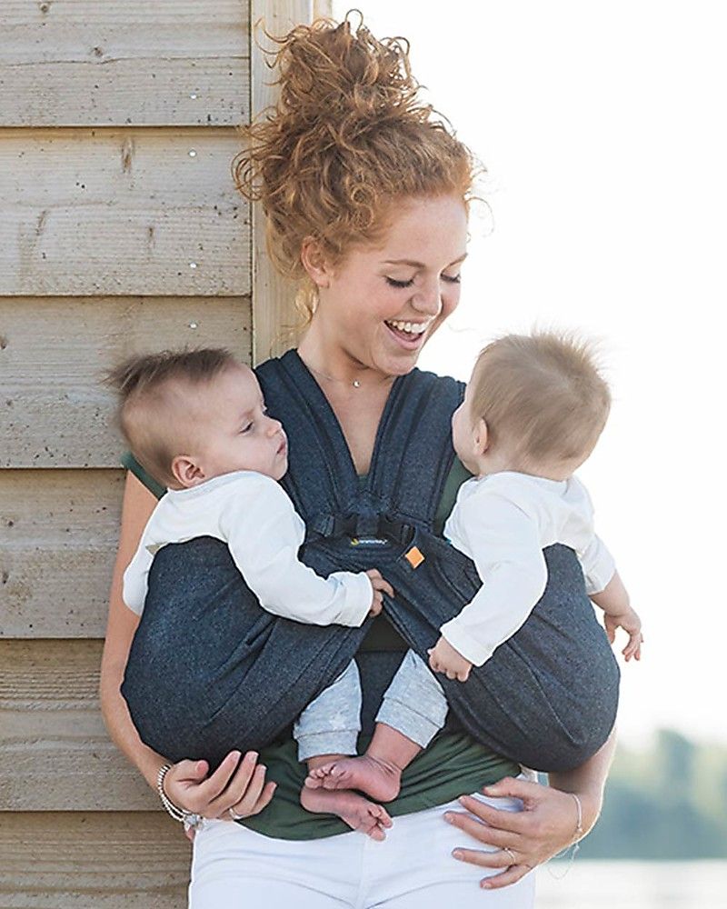 Moby Wrap twin baby carrier