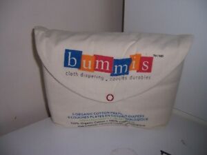 Bummis Organic Cotton Prefold Diapers Kit