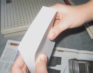 DIY Reused Notepad stack of paper