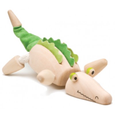 Anamalz Crocodile posable animal wooden toy