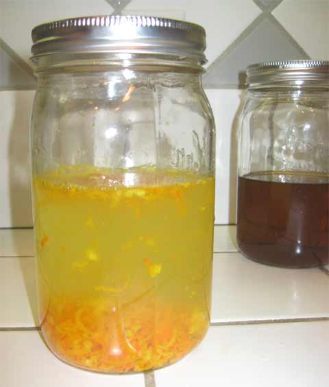 Orange scented vinegar for cleaning