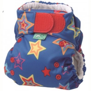 Easy Fit all in one cloth diaper star print