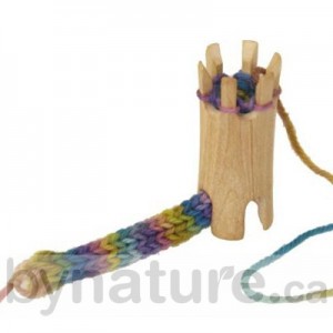 Wooden knitting spool