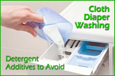 Cloth diaper detergent additives to avoid