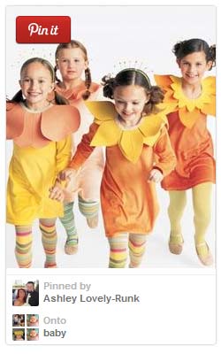 Easy flower costume for kids