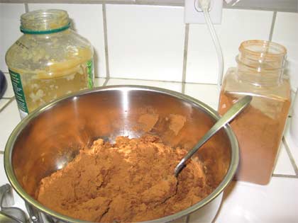 Cinnamon mixture for holiday decorations