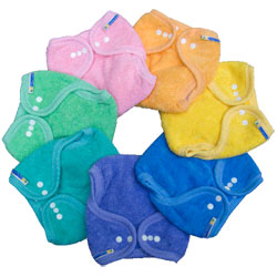 Mother-ease cloth diapers in colors