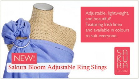 New Sakura Bloom baby ring sling