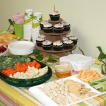 Eco birthday party table
