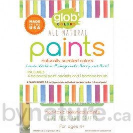 Glob natural paints for kids