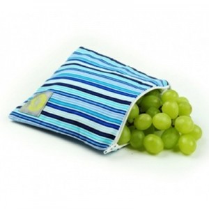 Itzy Ritzy blue striped reusable sandwich bag