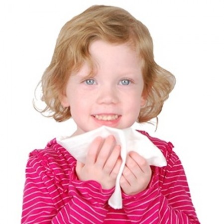 Child with reusable tissue