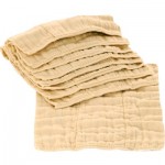 Unbleached cotton prefold cloth diapers