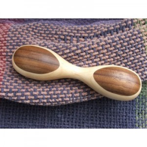 Handmade wooden baby rattle